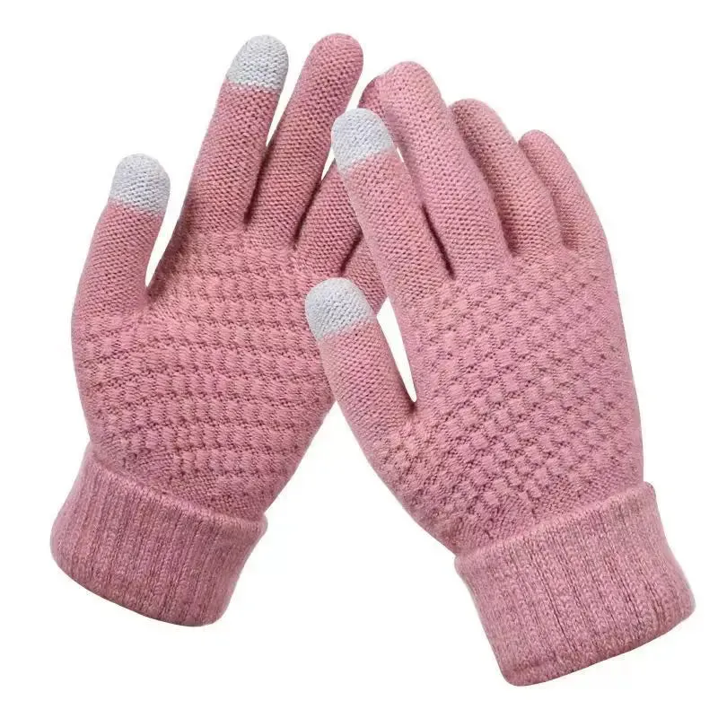 Winter Warm Knit Gloves – Touchscreen Compatible