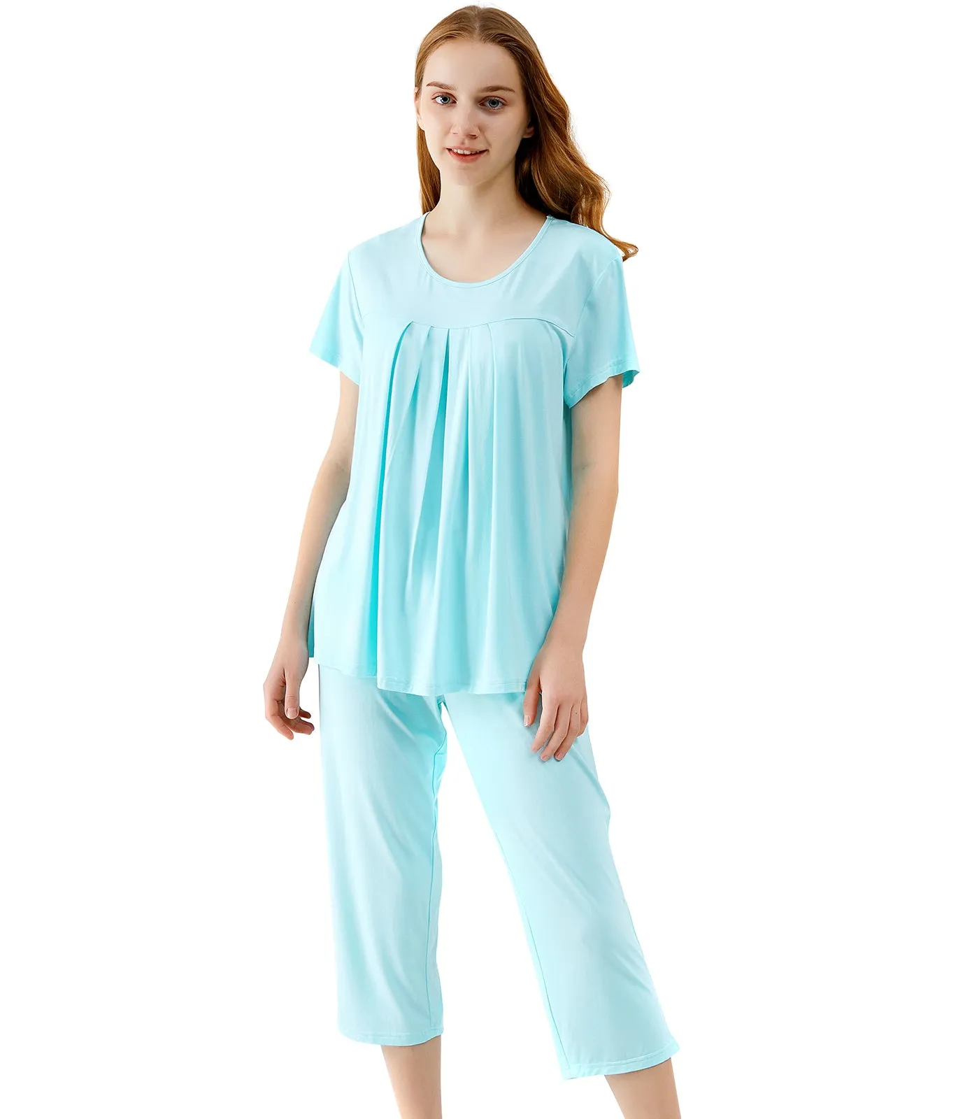 WiWi Bamboo Women's Pleated Loungewear