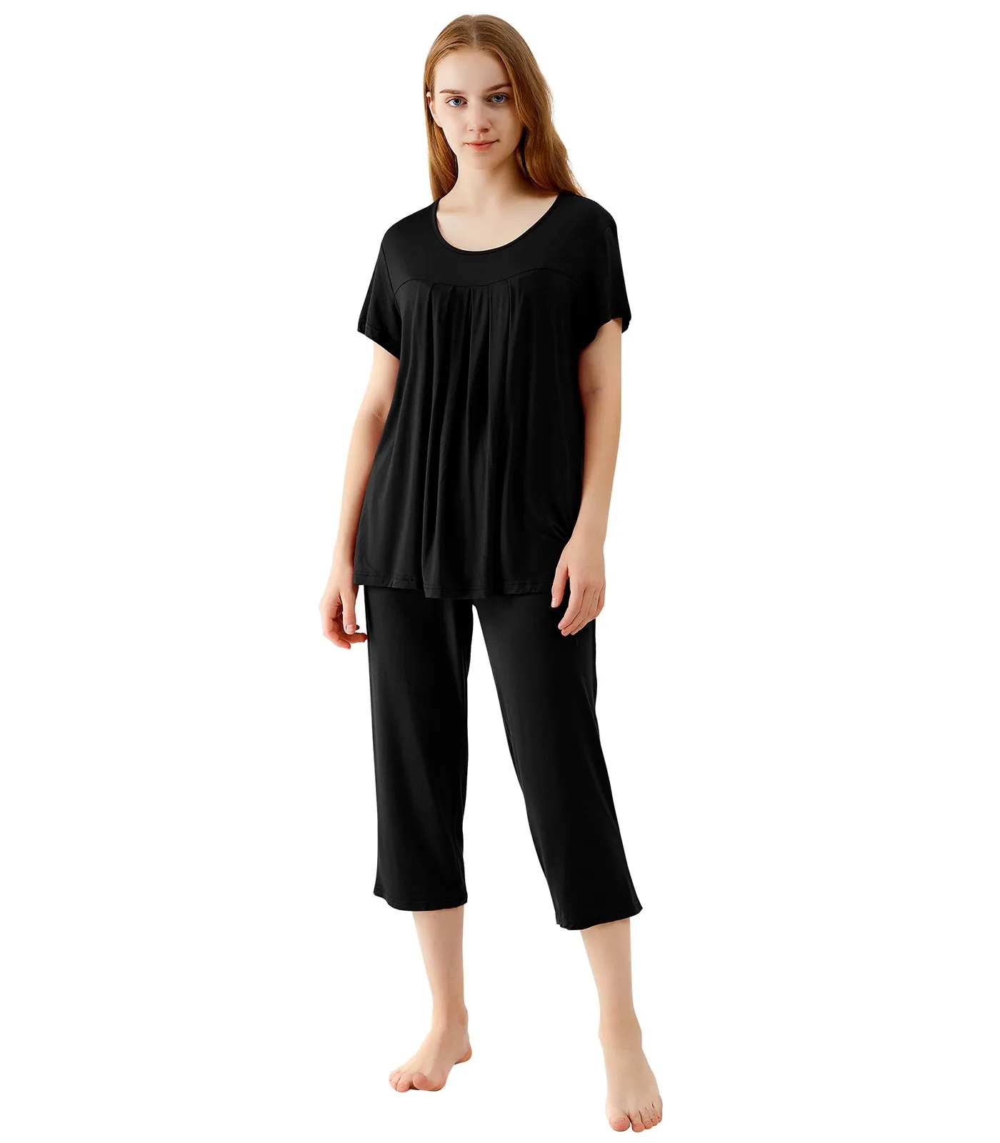 WiWi Bamboo Women's Pleated Loungewear
