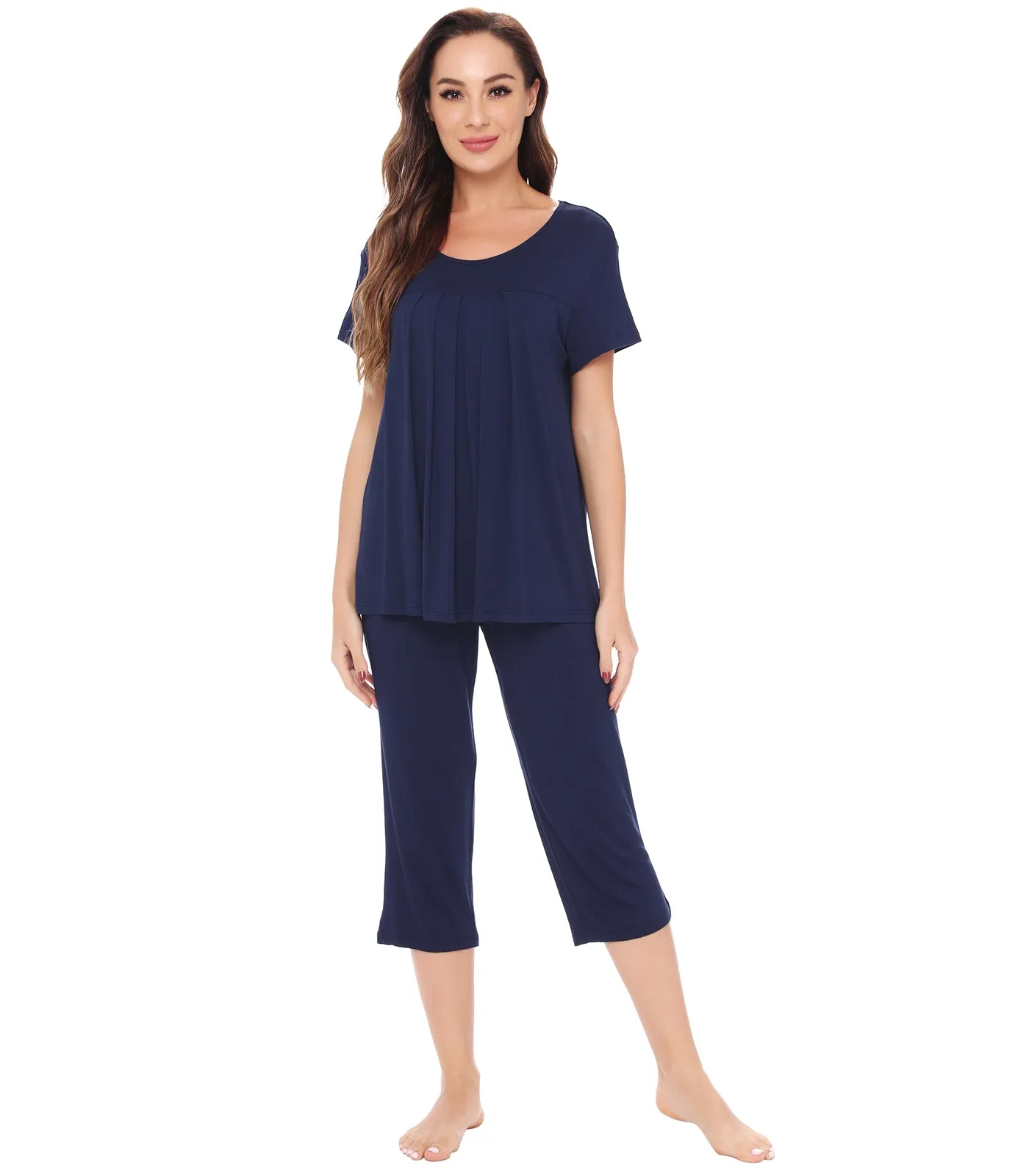 WiWi Bamboo Women's Pleated Loungewear