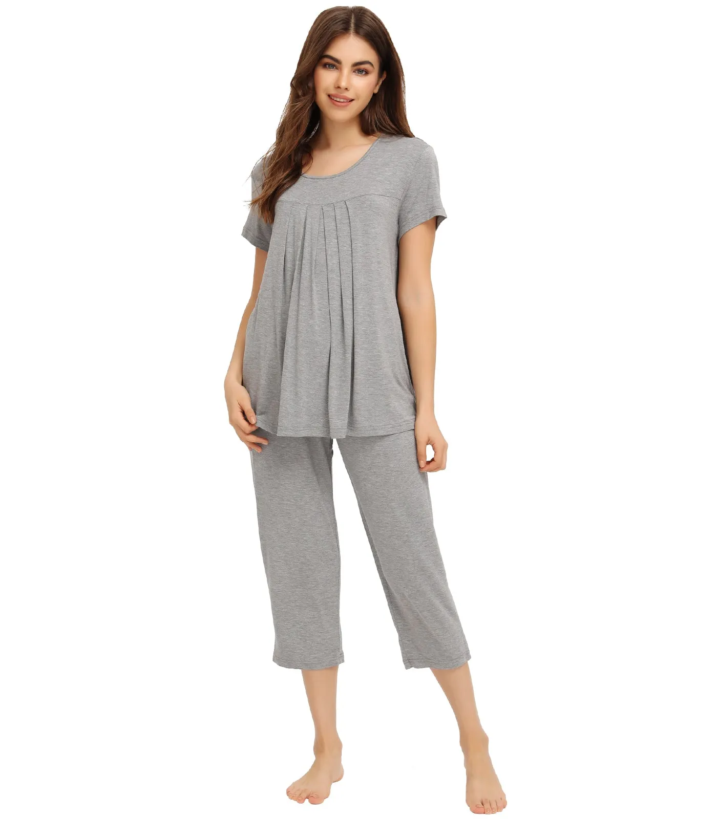 WiWi Bamboo Women's Pleated Loungewear