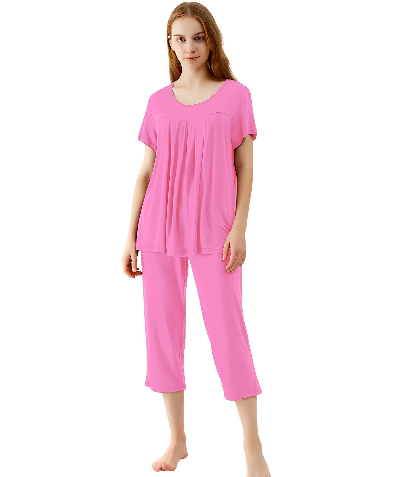 WiWi Bamboo Women's Pleated Loungewear