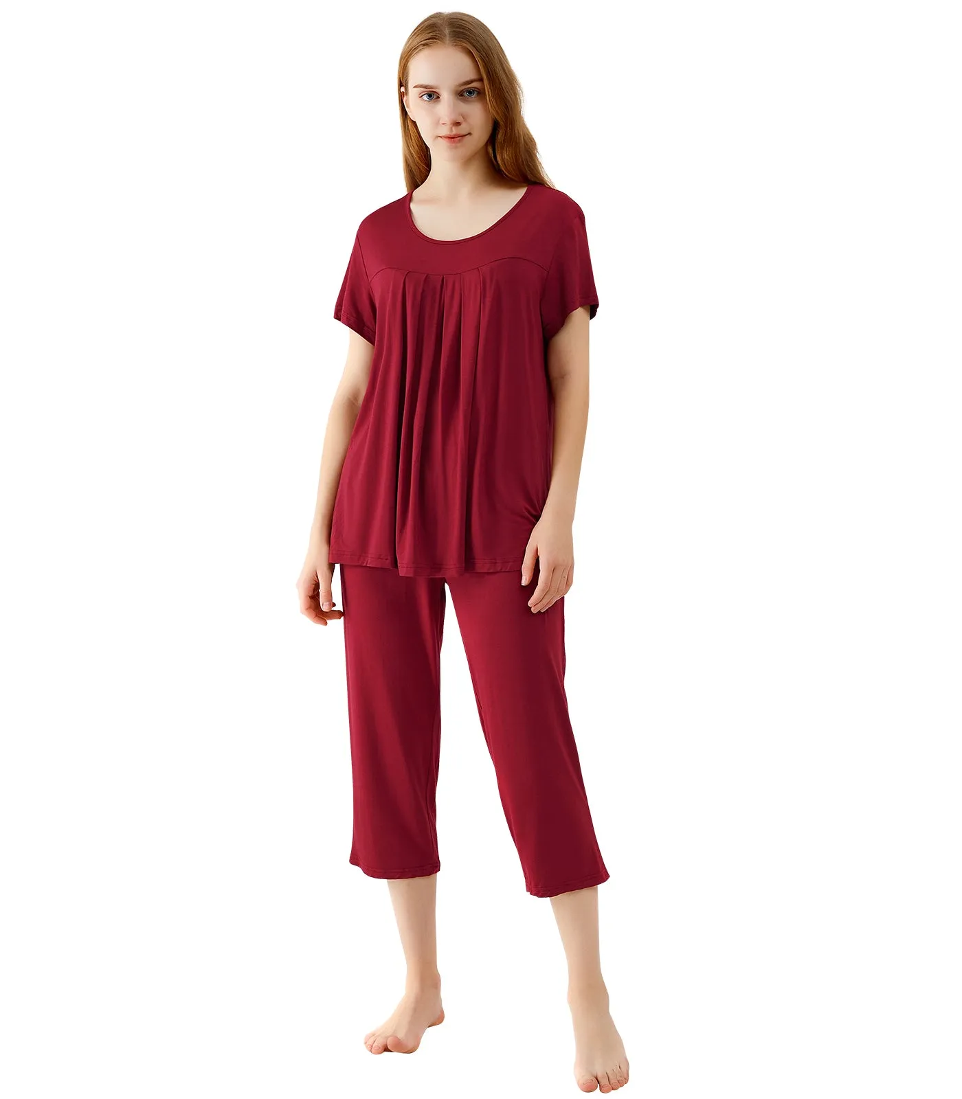 WiWi Bamboo Women's Pleated Loungewear