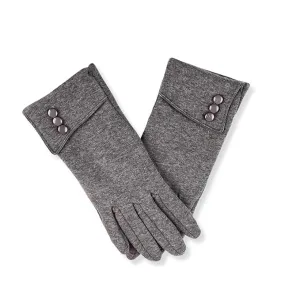 Women Cute design Plush Fur Cuff Winter Gloves Warm Windproof Cold Resistant Warm Snuggle Season Gloves: Cozy Comfort, Touchscreen Magic (Winter's Luxe Essential)
