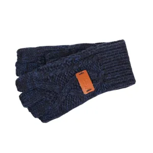 Women's Aran Traditions Cable Fingerles  Navy