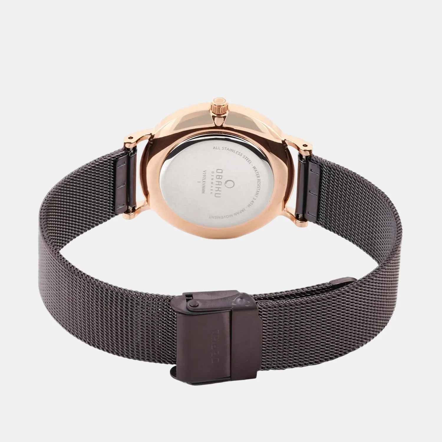 Women's Brown Analog Stainless Steel Watch V197LXVNMN