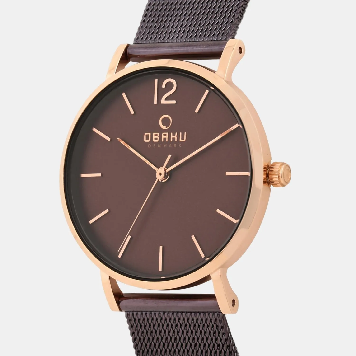 Women's Brown Analog Stainless Steel Watch V197LXVNMN