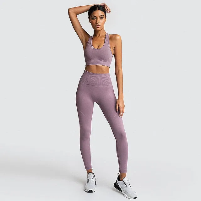 Women's Seamless Yoga Suit Sportswear Fitness