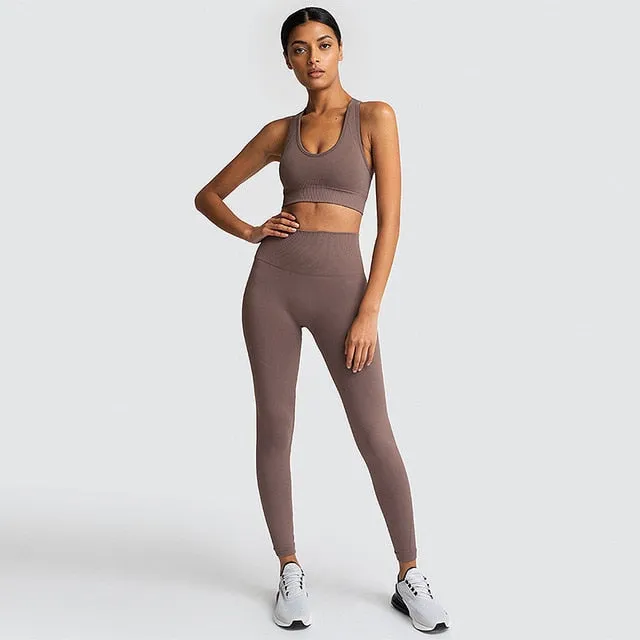 Women's Seamless Yoga Suit Sportswear Fitness