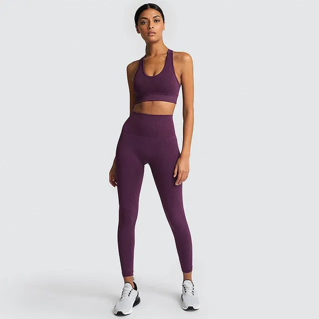 Women's Seamless Yoga Suit Sportswear Fitness