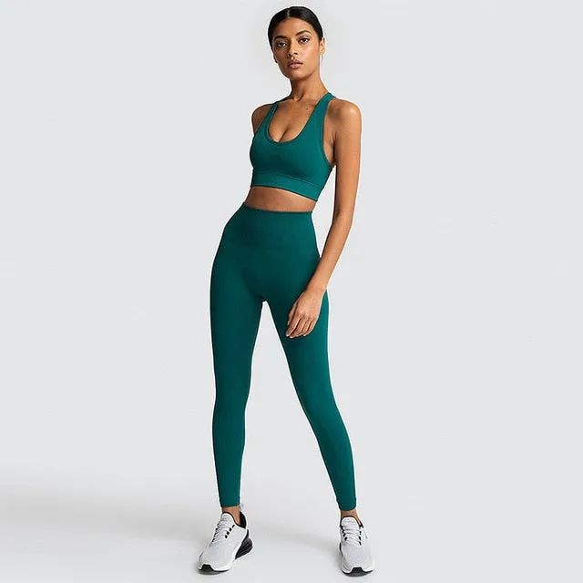 Women's Seamless Yoga Suit Sportswear Fitness
