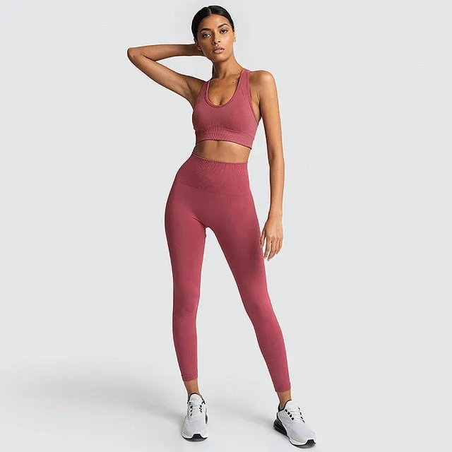 Women's Seamless Yoga Suit Sportswear Fitness