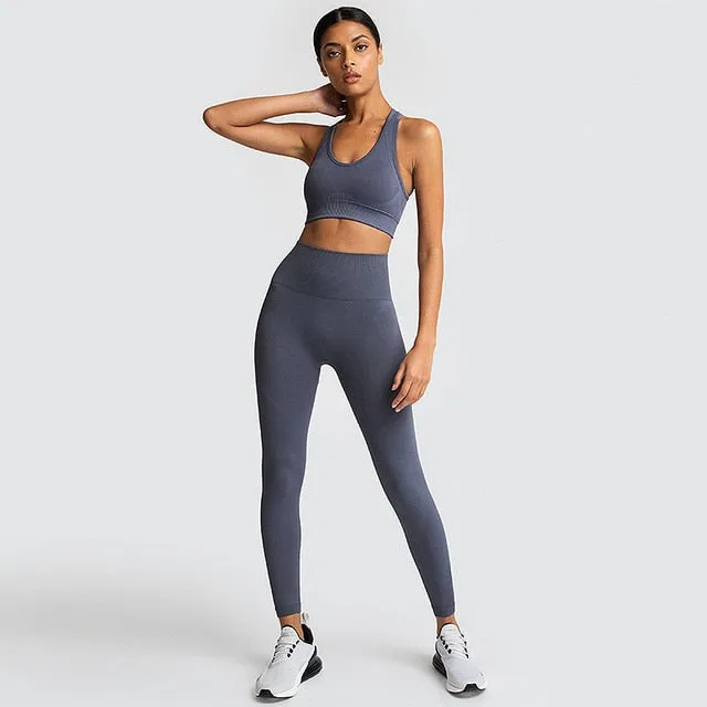 Women's Seamless Yoga Suit Sportswear Fitness