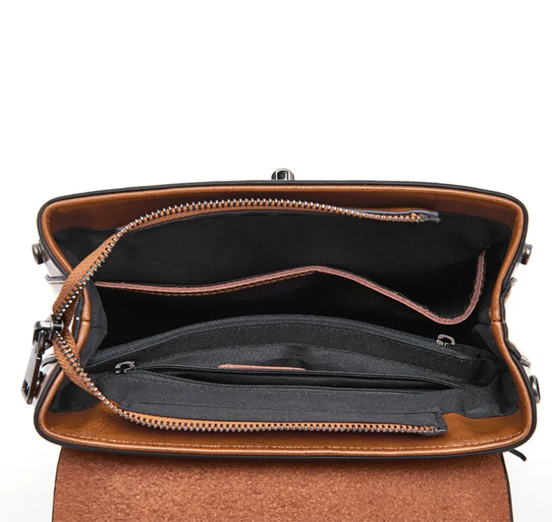 Women's Top Grain Leather Backpack Simple Style City Backpack Natural Cowhide Leather Rucksack Classic Elegant Leather Backpack