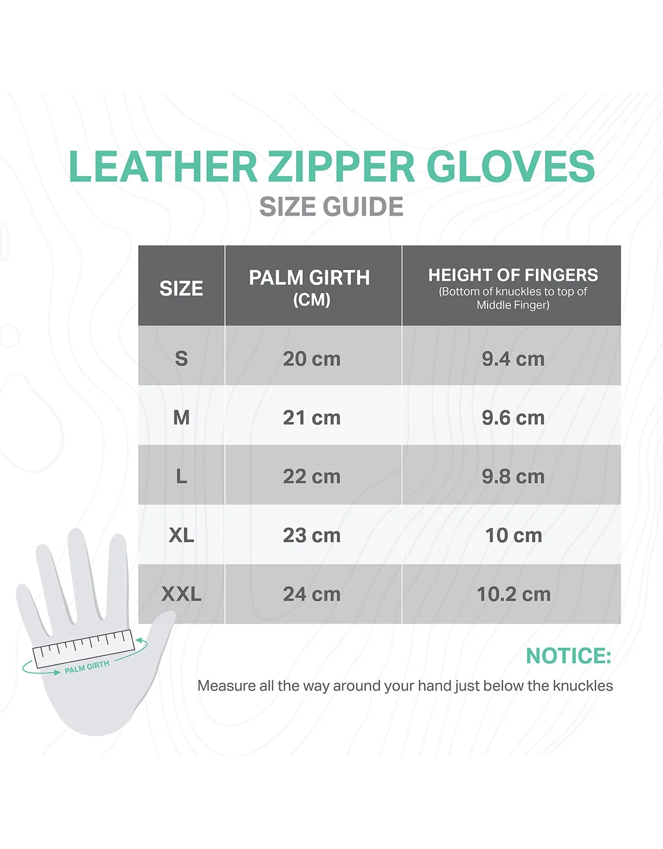 Women's Wristed Zipper Touchscreen Leather Gloves