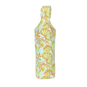 Yellow Floral Wine Bag Tote