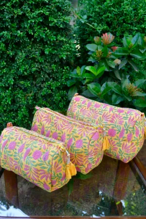 Yellow Pink Utility Bag :Stylish, trendy, waterproof