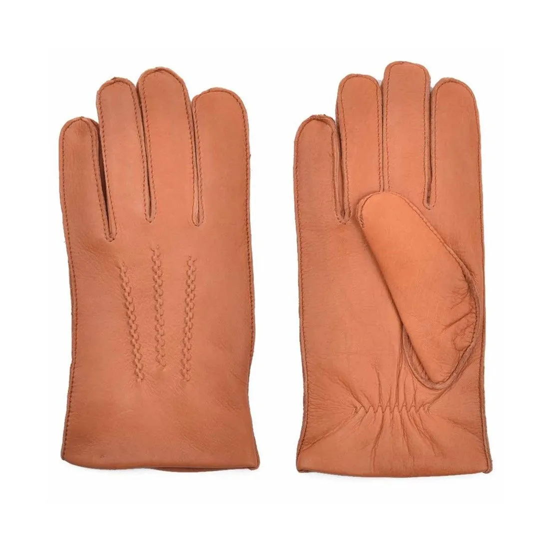 YISEVEN Men's  Deerskin Leather Dress Gloves