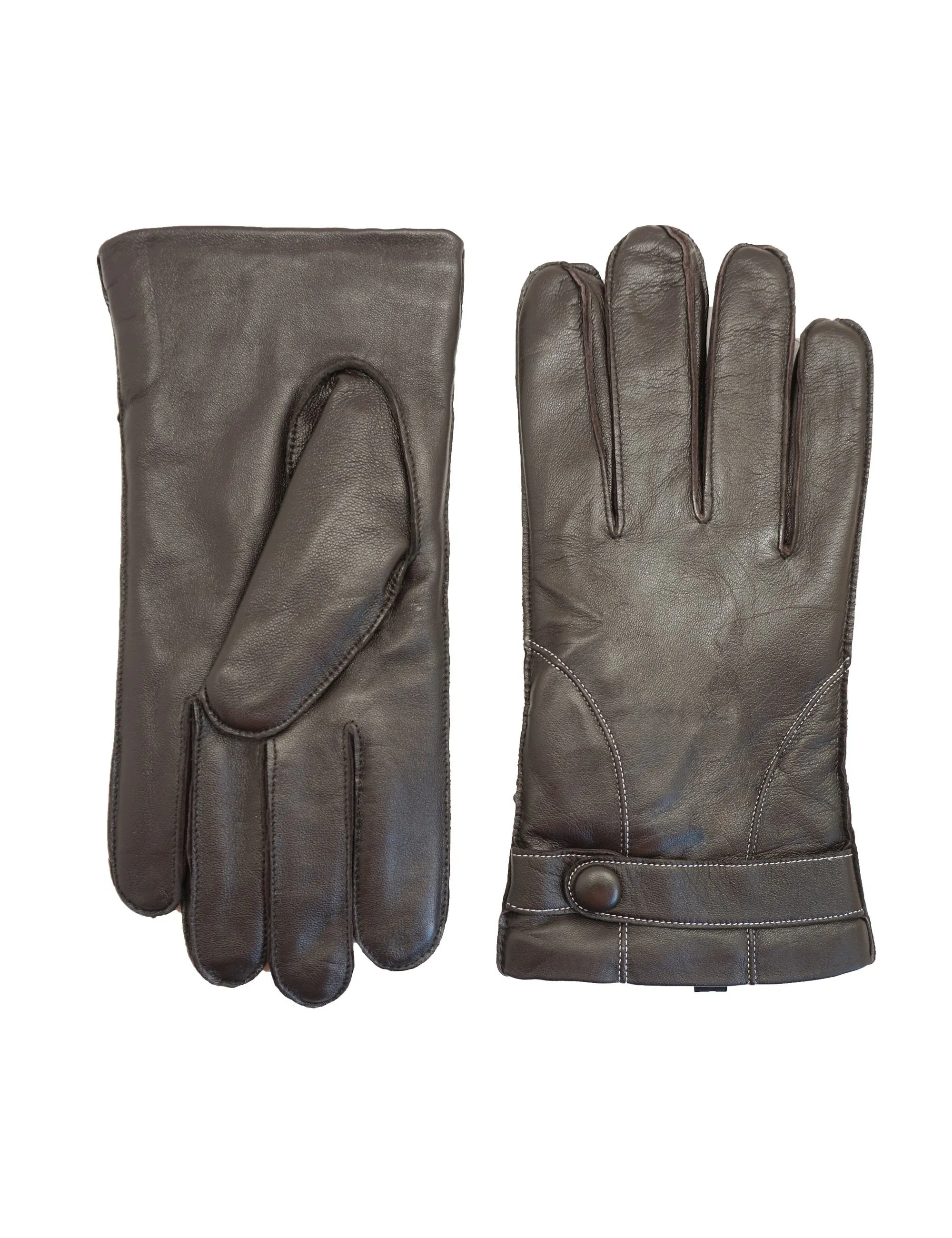 YISEVEN Men's Touchscreen Sheepskin Leather Gloves