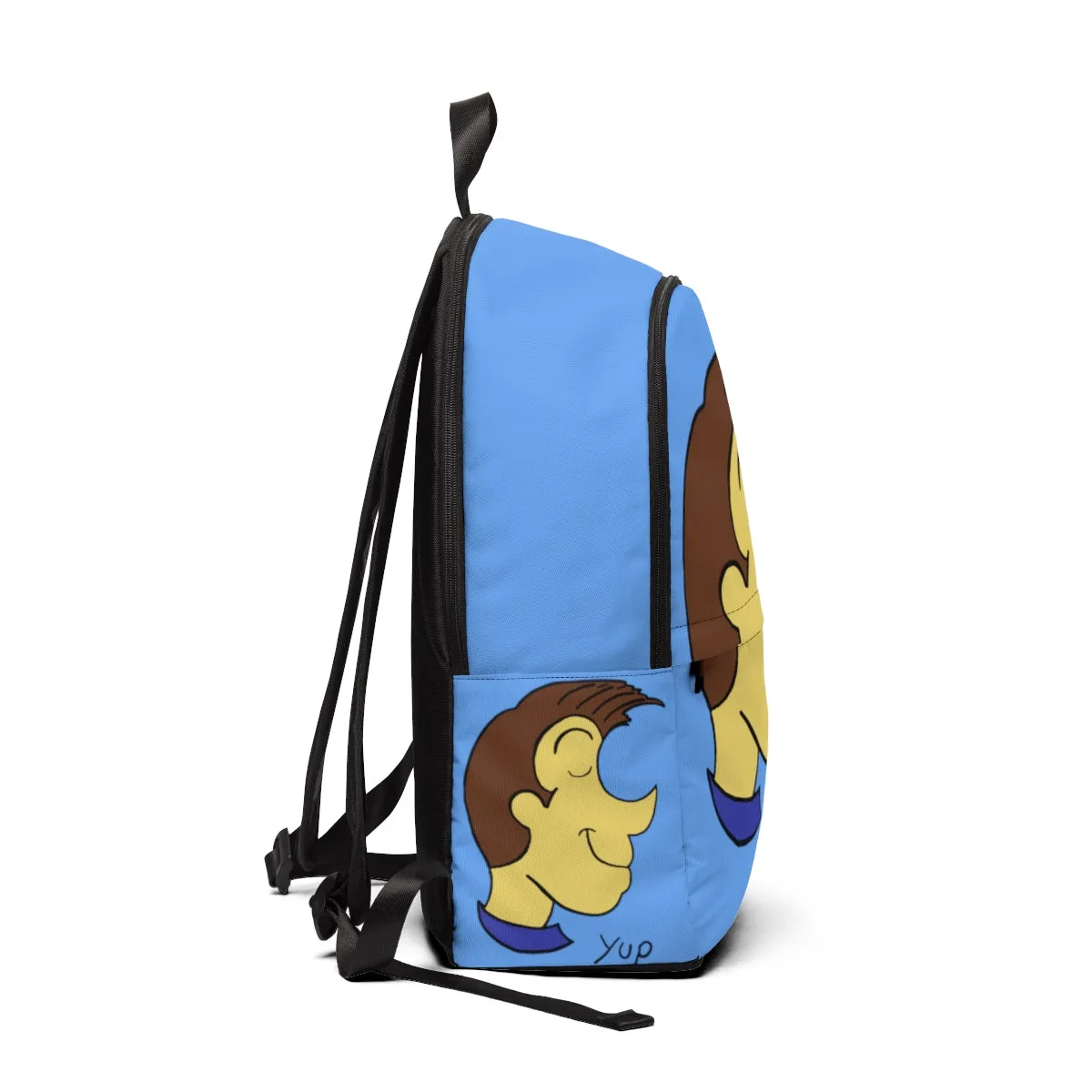 Yup light blue Unisex Fabric Backpack